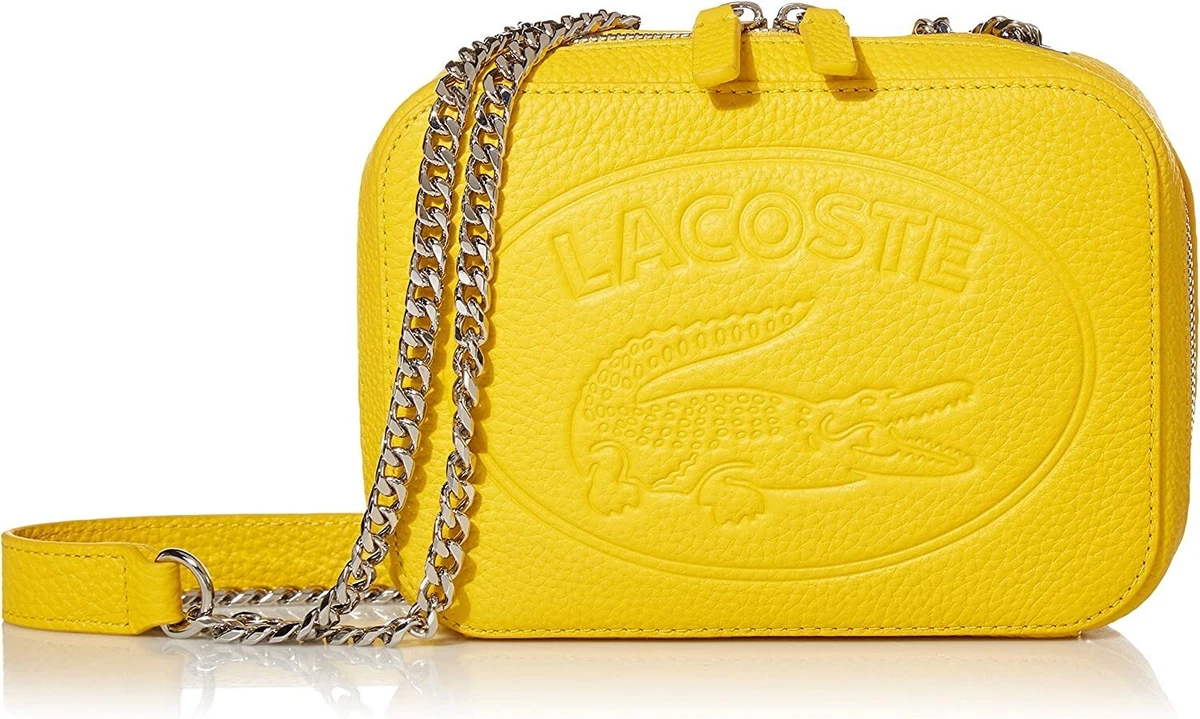 lacoste crossbody bag leather