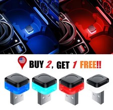 LED USB Neon Car Interior Light Mini Atmosphere Ambient Lamp Car Accessories USA