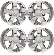 Chrome 20 Five Spoke Wheels Fits Chevy Silverado 2000-18 Tahoe Suburban 2000-20