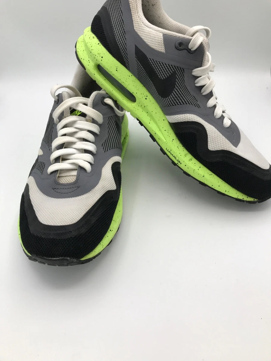 Escéptico tal vez más lejos Nike Air Max Lunar 1 Black Cool Grey Volt CLEAN size 7 Mens. VGC | eBay