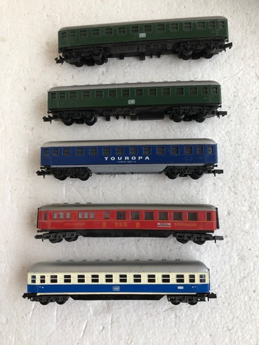 ARNOLD N 5 Schnellzugwagen 3414, 3413, 2 x 3411 2.Kl.+ 3419 Speisewagen s.Fotos | Zustand: Gebraucht