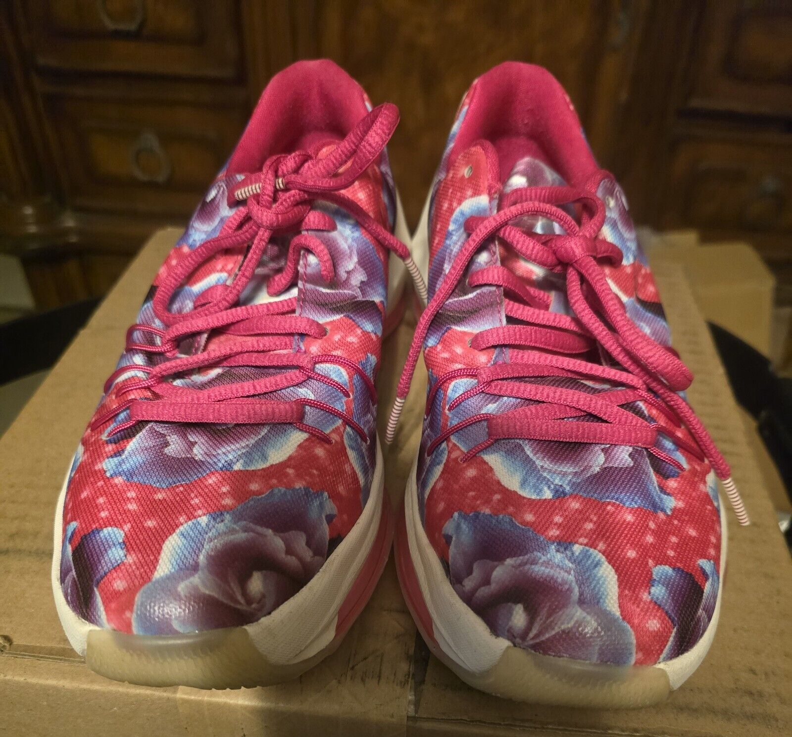 Nike KD 8 Aunt Pearl Pink Purple sz 7.5 2016 8191… - image 4