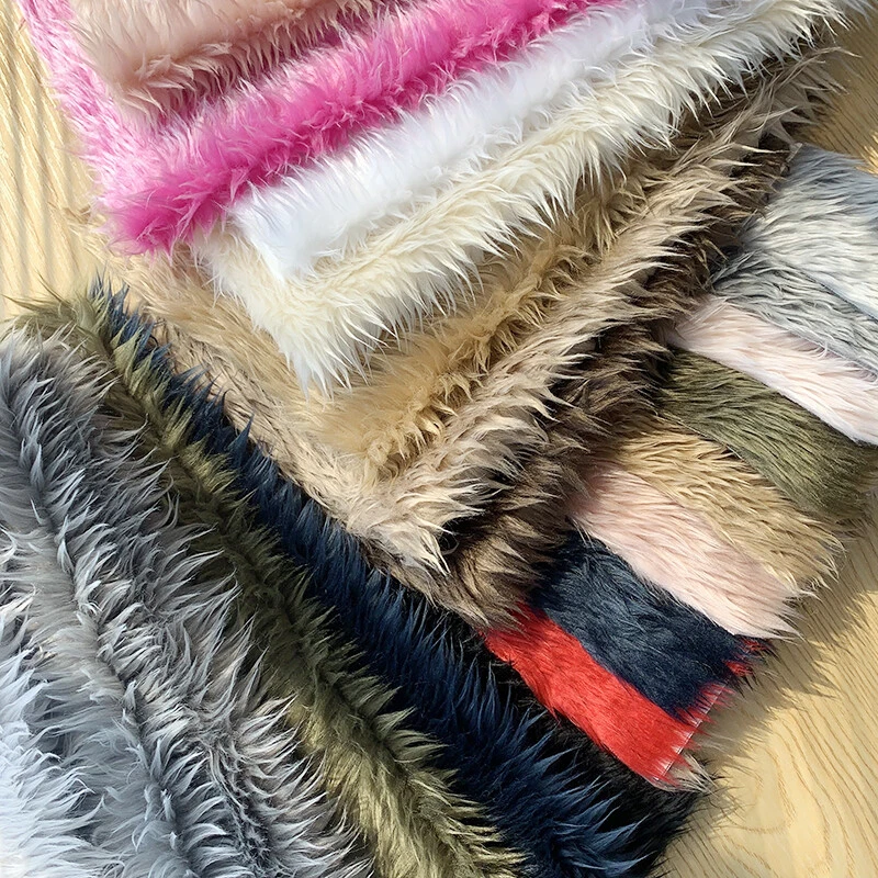 3CM Long Hair Faux Fur Fabric Furry DIY Material Toy Doll Background 40 45CM - Image 2 of 4