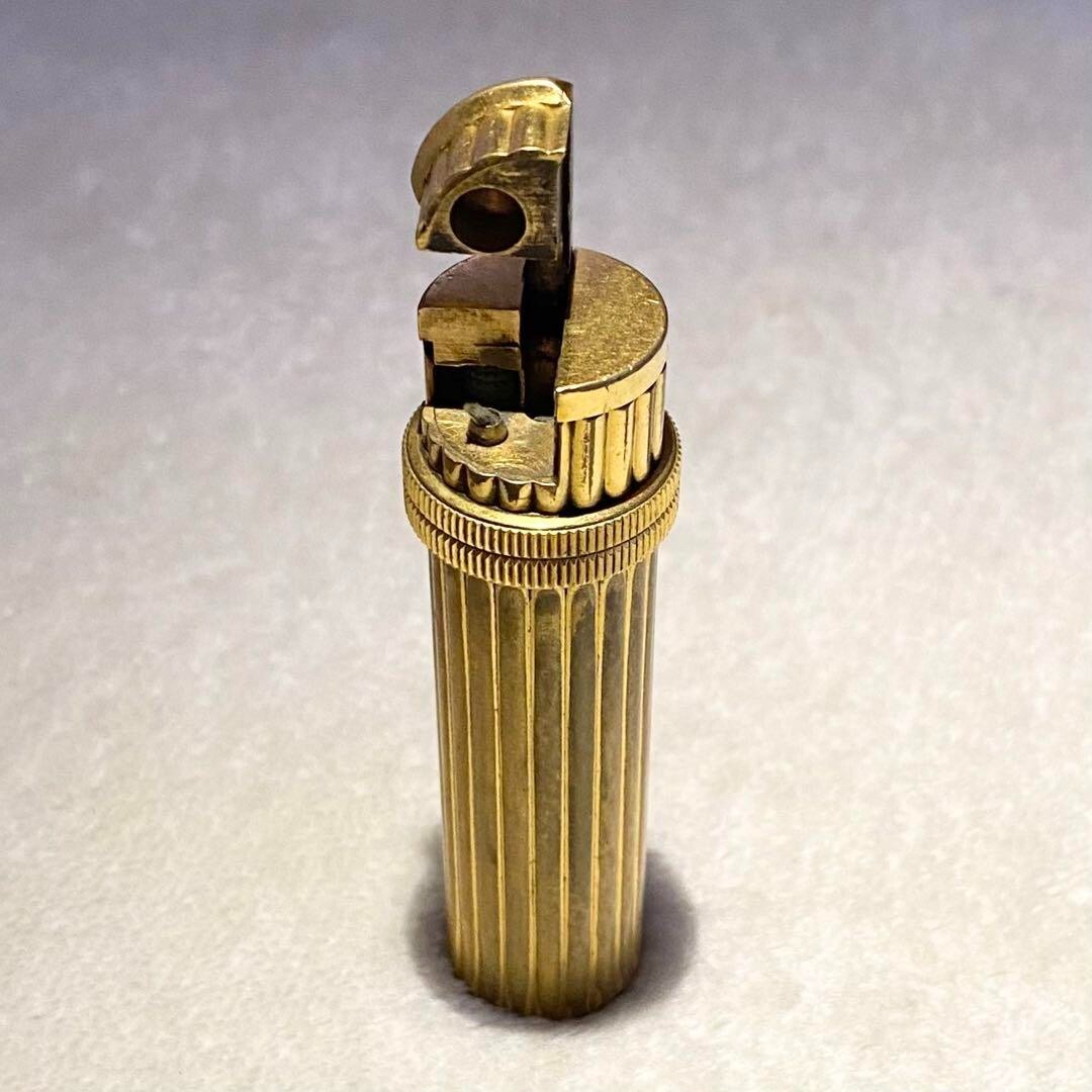 レジスター　HERMES  昭和レトロ　アンティーク Vintage HERMES Lipstick Oil Lighter Zippo Gold 1950 - Used