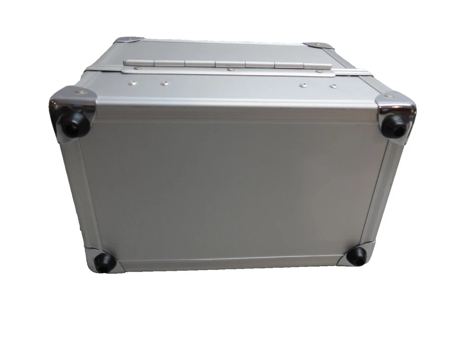 Caja de Maquillaje Cosmético Profesional Sephora Forro Plateado Negro 5 Compartimentos Foto 4 de 4