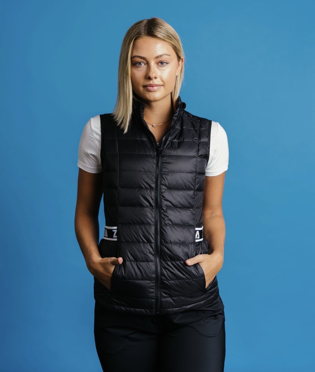 美品 Y2K DUVETICA down vest BLACK archive DUVETICA Vest Jacket Large Size 42, Black, Hooded Down women