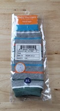 Baby Legs LEG WARMERS Sea Mist 0-3 Months Grey/Blue NIP