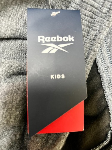 Reebok Boys Graphic Gray Athletic Sweatpants Pockets Youth Size Large 14-16 New - Picture 7 of 11