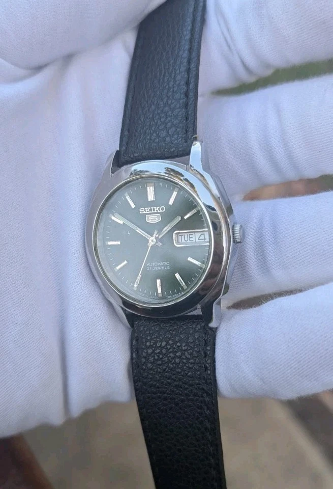 Reloj automático para hombre Seiko 5 años 90 recién reparado y caja de 36 mm Foto 4 de 4