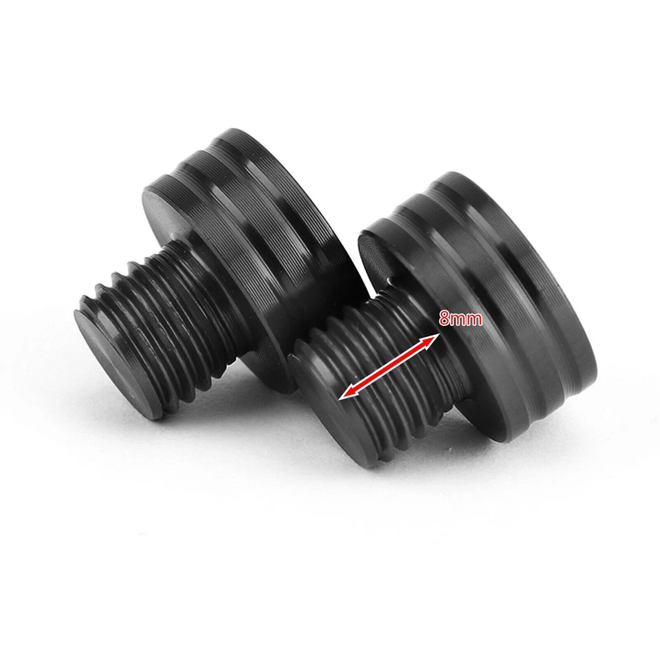 2x miroir d'obturation'boulons noir pour Yamaha MT09 MT10 XSR900 XSR700 FZ1 FZ8. - Photo 3/4