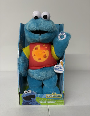 Sesame Street Cookie Monster Interactive Sound Sing-Along Plush Medium 2023