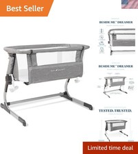 Dreamer Bassinet: Chic Bedside Sleeper with Safety Features for Peaceful Nights