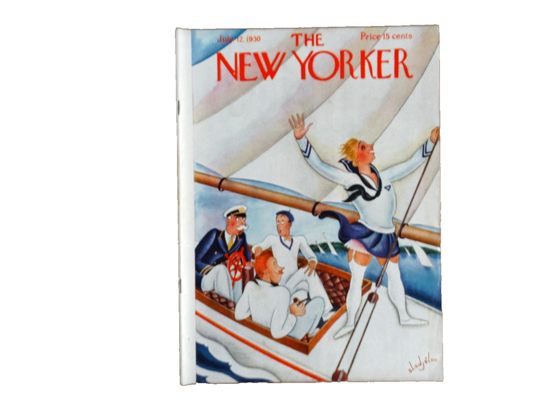 The New Yorker – July 12, 1930 – Lifting the Sails (And More)! – Alajálov Cover