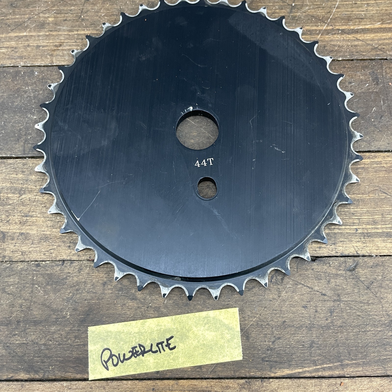 Vintage Powerlite 44T BMX Sprocket 44 Tooth Chainring Mid School Freetyle Alloy