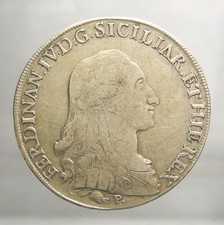 REGNO DI NAPOLI FERDINANDO IV DI BORBONE PIASTRA DA 120 GRANA 1792 N.C. ECCEZION