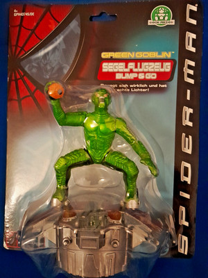 Spider-Man Green Goblin Segelflugzeug Bump & Go Cycle - Toy Biz 2002 - Neu MOC