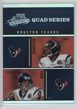 2003 Playoff Absolute Memorabilia Quad Series Corey Bradford David Carr 0y59