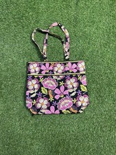 VERA BRADLEY PIROUETTE Retired 2010 Quilted Handbag Tote / Hole Corner