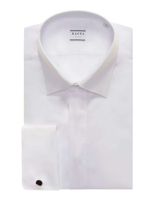XACUS men's tuxedo shirt cufflinks white tailor fit 11231.001 544ML