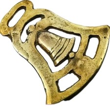85x80mm Vintage horse brass, vintage wedding bell horsebrass, Retro Home Decor
