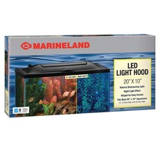 LED Aquarium Light Hood 20 by 10 Inch Natural Shimmering Marineland Aquariums