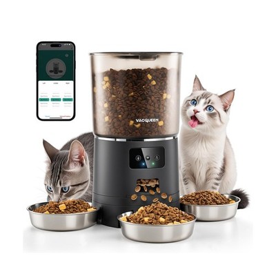 Automatic Cat Feeder for 3 Cats, 6L/25 Cups Smart WiFi Pet Feeder, Strong Ant...