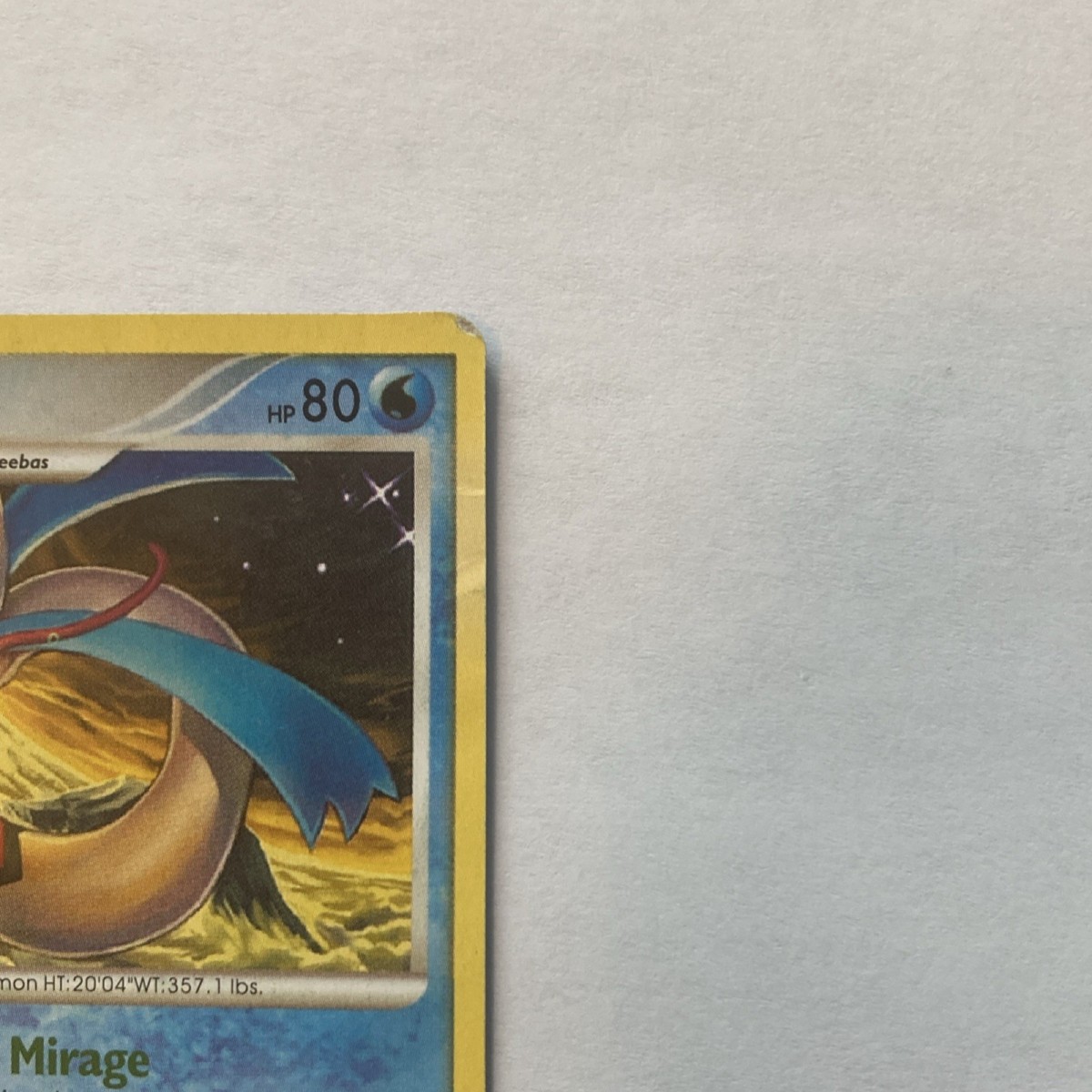 Pokémon Milotic LV.52 SH7 2009 Stage 1 Regular Water Aqua Mirage