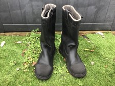 Jolly Gore-tex Fire Brigade issue Leather Fire Boots Size 9 Rigger Steel Toecap.