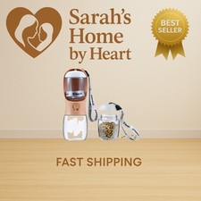 Dog Water Bottle with Food Container, Travel Puppy Water Bowl, Portable Pet D...