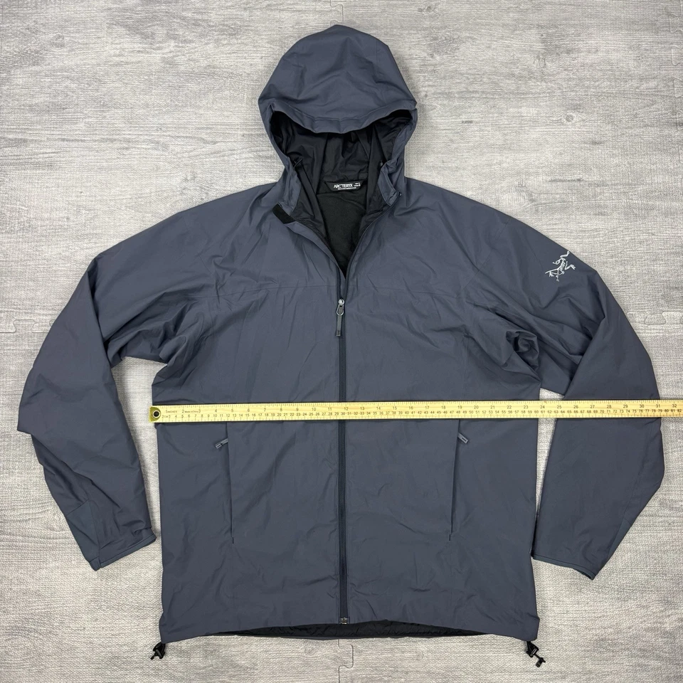 Arcteryx Solano Hoodie Mens L Gray GORE WINDSTOPPER Outdoor Jacket Outdoor EUC - Image 3 of 4