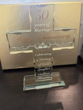 50th Wedding Anniversary Cross