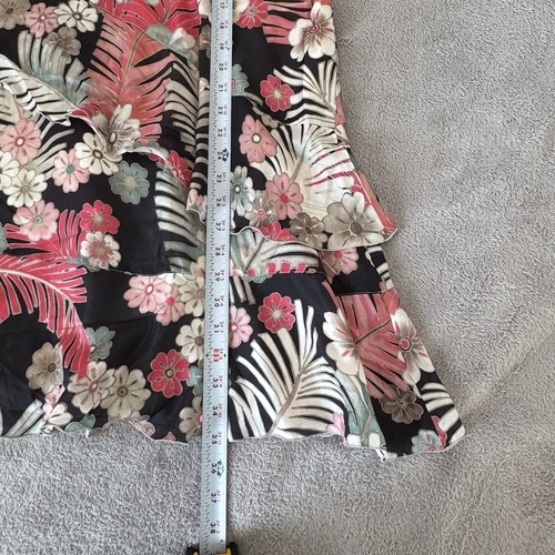 Armani Collezioni Dress Womens Four 4 Pink Black Tiered Asymmetric Hi Low Silk - Picture 12 of 12