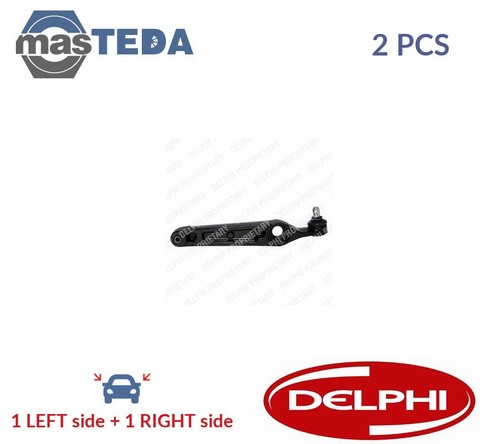 TC1328 LH RH TRACK CONTROL ARM PAIR FRONT LOWER DELPHI 2PCS NEW OE REPLACEMENT
