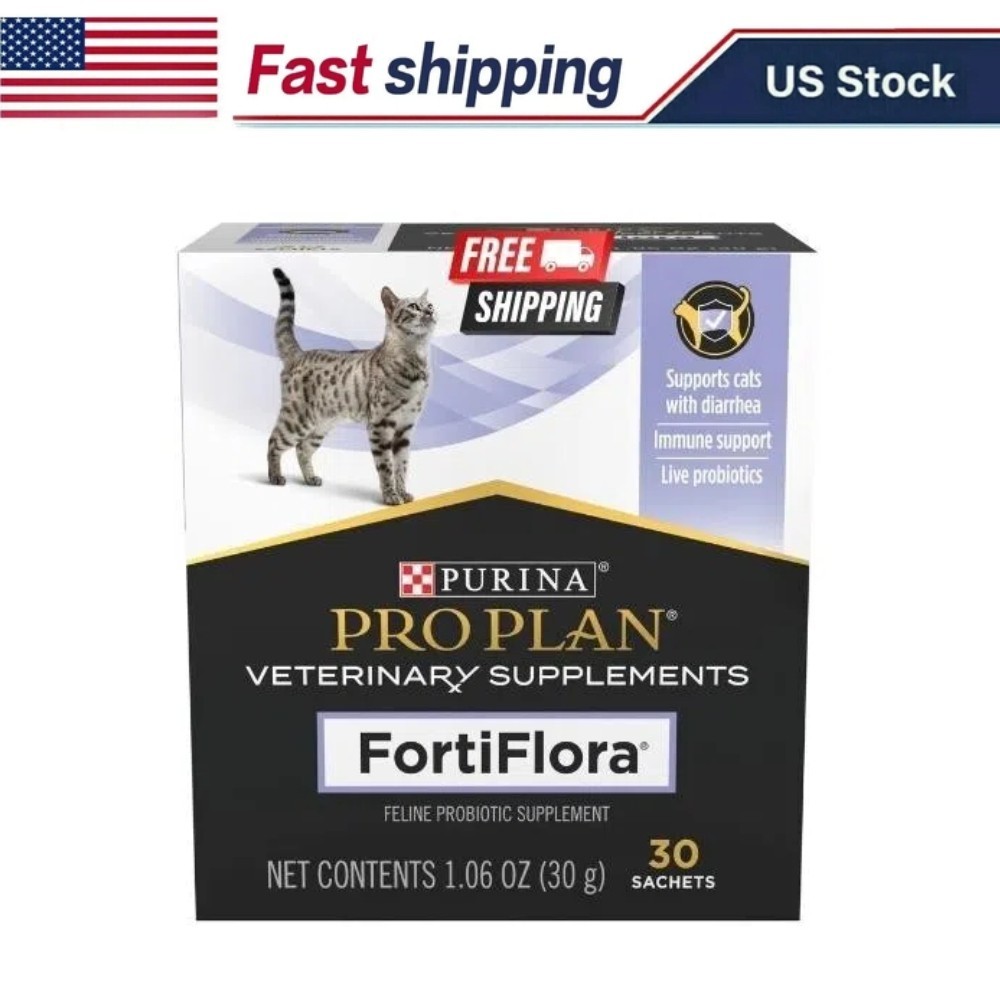 Purina FortiFlora 30 Sachets For Cats Probiotic Pro Plan Veterinary Supplement
