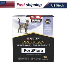 Purina FortiFlora 30 Sachets For Cats Probiotic Pro Plan Veterinary Supplement