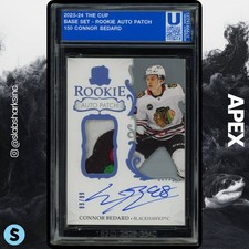 2023 UPPER DECK THE CUP #150 CONNOR BEDARD 4 COLOR ROOKIE PATCH AUTO RC /99
