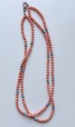 Vintage Jay King DTR Coral Double Strand  16" Necklace with Sterling Clasp — photo 1