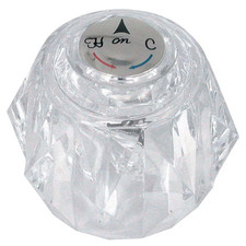 Knob Handle in Clear for Delta Tub and Shower Faucets