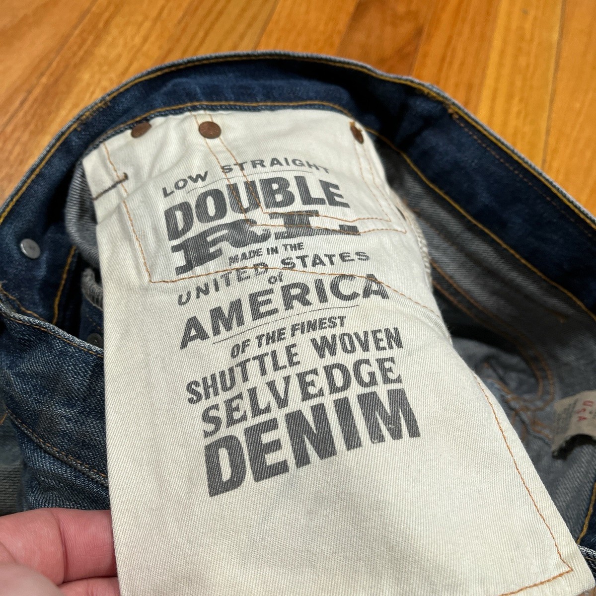 RRL Double RL Low Straight Selvedge Shuttle Woven Denim