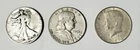 Half Dollar 90% Silver Lot of  (3)