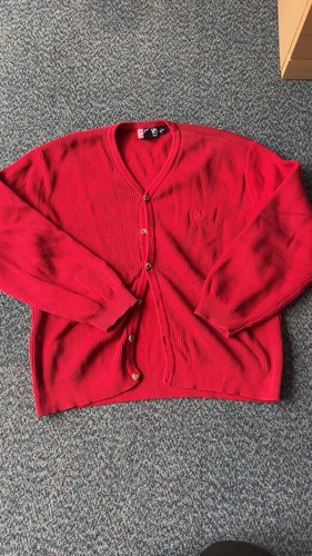Ralph lauren vintage red cardigan. - Picture 1 of 4