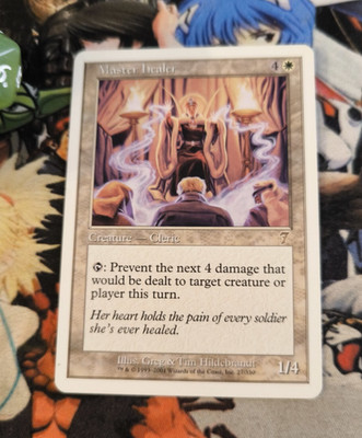 MTG Master Healer     Nm 7th Edition Magic the Gathering Rare 2001 White Og
