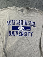 Champion South Carolina State Bulldogs Gray Long Sleeve Shirt 2XL NWT