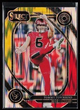 2024 Panini Select #296 Tommy Townsend Red & Yellow Prizm Shock