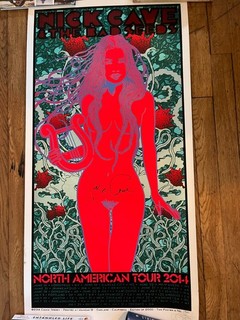 Nick Cave Autographed Chuck Sperry Poster # and signed