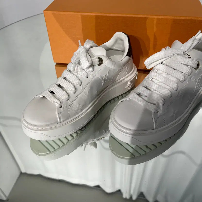 Louis Vuitton Monogram Timeout Sneakers - 34 Size, Pre-Owned thumbnail 3