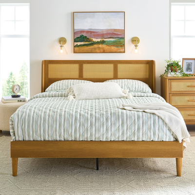 Better Homes & Gardens 440104 Springwood King Bed Light Honey