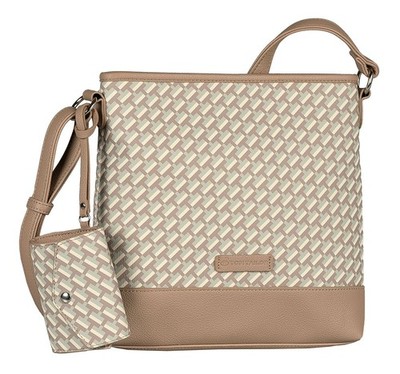 TOM TAILOR Xenia Crossbody Bag M Umhängetasche Tasche Printed Taupe taupe