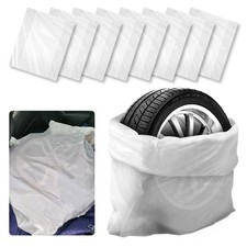 8PCS Extra-Large Tire Covers,Tear-Resistant LDPE Plastic Tire Bags for Storag...