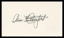 Ann Rutherford Gone with the Wind Authentic Signed 3x5 Index Card BAS #BV02162
